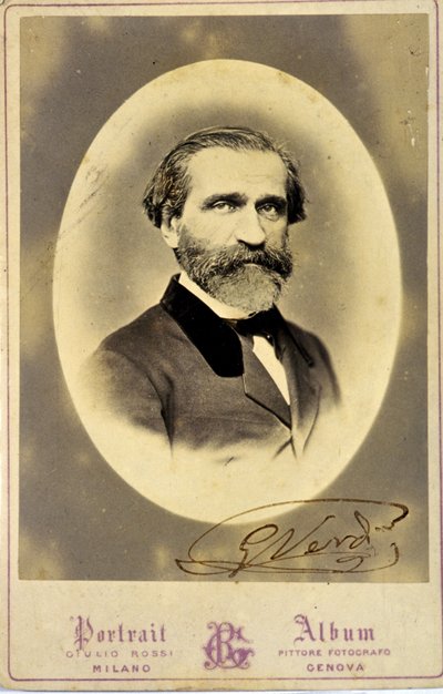 イタリアの作曲家ジュゼッペ・ヴェルディ（1813-1901）の肖像 1850年頃 個人蔵、ミラノ 作： Anonymous Anonymous