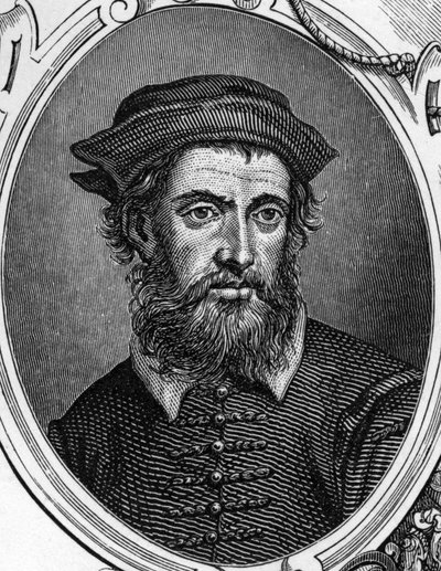グレゴリオ・ディ・トマソ・キウリノヴィッチ・ロ・スキアヴォーネ（1436-1504）の肖像 イタリアの画家。1859年、アルメンゴーによる「ヨーロッパの画廊-イタリア」に掲載された版画。個人蔵。 作： Anonymous Anonymous