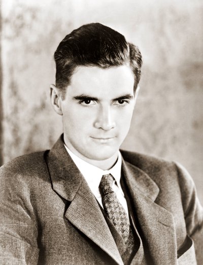 1934年のハワード・ロバード・ヒューズの肖像。アメリカの映画プロデューサー、実業家。1905-1976. 作： Anonymous Anonymous