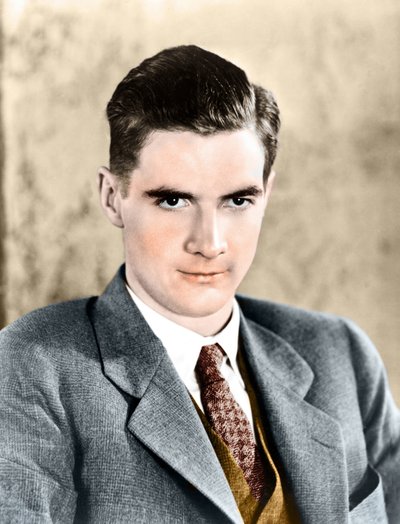 1934年のハワード・ロバード・ヒューズの肖像。アメリカの実業家、プロデューサー。1905 - 1976. 作： Anonymous Anonymous