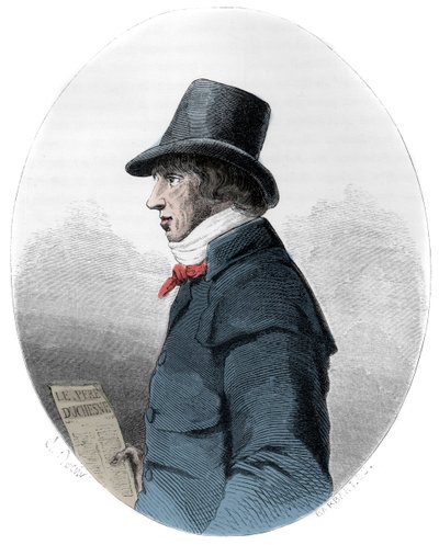 Jacques-Rene Hebert (1757-1794) フランスのジャーナリスト・政治家の肖像 - Jacques Rene Hebert (1757-1794) フランスのジャーナリスト・政治家の肖像 - Dupray de La Maherieの「赤い本-Histoire De L