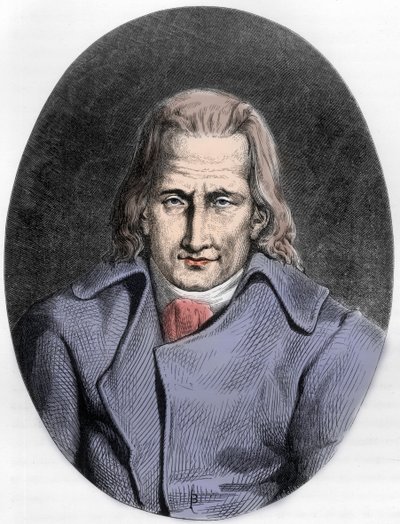 フランスの作家、ジャック・カゾットの肖像 - ジャック・カゾット（1719-1792）の肖像 - デュプレ・ド・ラ・マヘリーの「Le Livre Rouge - Histoire De L