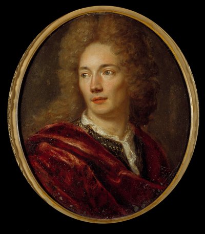 ジャン・ド・ラ・ブリュイエール（1645-1696）の肖像 無名の銅に描かれたフランスの道徳家。17世紀 作： Anonymous Anonymous