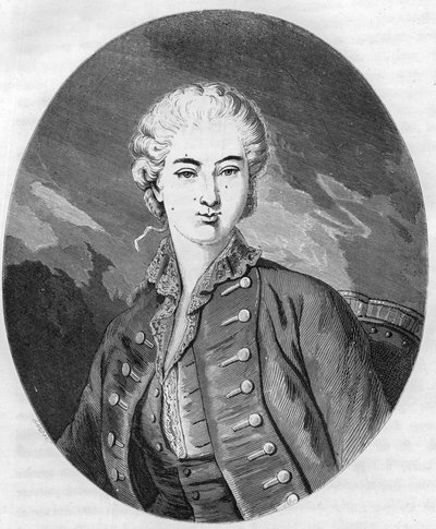 ルイ15世の最後の愛人であったデュ・バリー伯爵夫人（または夫人）ジャンヌ・ベキュ（1743年～1793年）の肖像 - デュプレ・ド・ラ・マヘリーの「Le Livre Rouge - Histoire De L