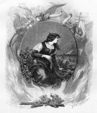 ジョーン・オブ・アーク（1412-1430）の肖像 - 1863年のエングレーヴィング（Dupray de La Maherie著 "The Red Book - Histoire De L