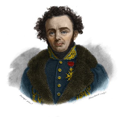 フランスの博物学者ジョセフ・ポール・ガイマール（1796-1858）の肖像が、Societe M.A.発行の「Portraits and history of useful men: all countries and conditions, who has acquired rights to men