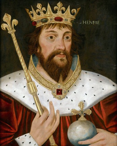 イングランド王ヘンリー1世（Henri I Beauclerc）（1068-1135）の肖像、匿名。木に油彩、57x47個人蔵 作： Anonymous Anonymous