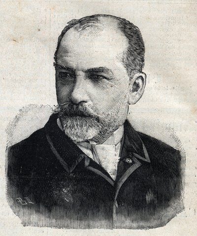 レオン・ボナ（1833-1922）の肖像。当時、フランス芸術家協会会長だったフランス人画家。Le Peute Parisien "に掲載されたエングレーヴィング 作： Anonymous Anonymous