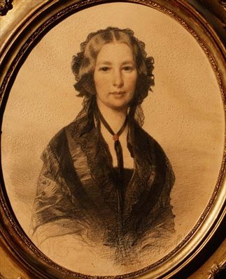 リリ・カートライト（1805-1902）の肖像 作： Anonymous Anonymous