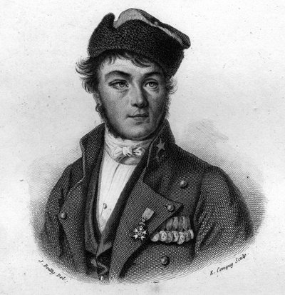 ルイ・ブリュン（1807-1843）の肖像 ルーアンの救助者 ソシエテ・モンティオン・エ・フランクルが発行・普及している「Portraits and history of useful men: all countries and conditions, who had acquired rights to men