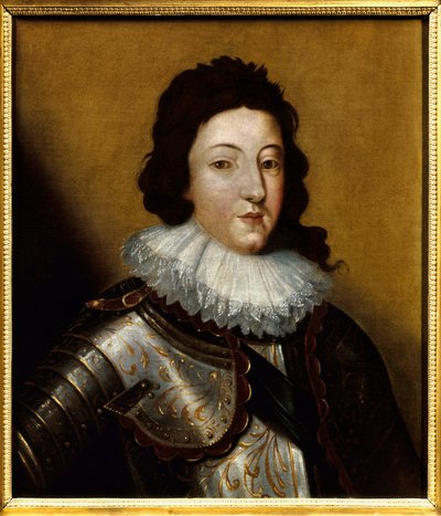 ルイ13世（1601-1643）の肖像。17世紀の匿名の絵画。キャンバスに油彩。言及が必要です。ランス、Musee Des Beaux Arts 作： Anonymous Anonymous