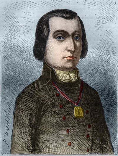 ピエール・ジョセフ・カンボン（1756-1820）の肖像。カンヴァス商人で、国民会議ではエローの代理を務めた。1866年、アドルフ・ティエール著『フランス革命史』に掲載された版画。個人蔵。 作： Anonymous Anonymous