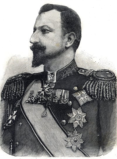 ブルガリアの王子フェルディナンド1世（1861-1948）の肖像。"Le Peute Parisien "に掲載された版画 作： Anonymous Anonymous