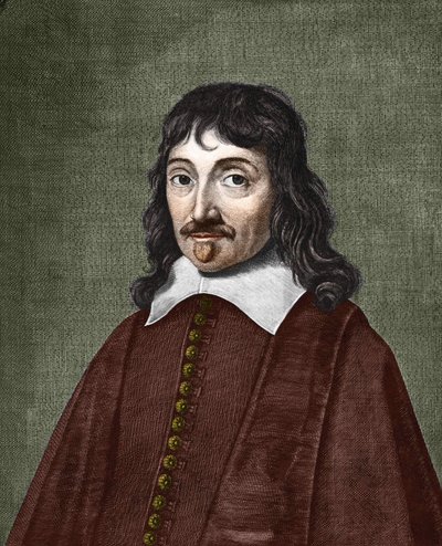 ルネ・デカルトの肖像。1596-1650 作： Anonymous Anonymous