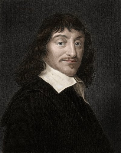 イギリスの哲学者・作家であるルネ・デカルト（1596-1650）の肖像 作： Anonymous Anonymous
