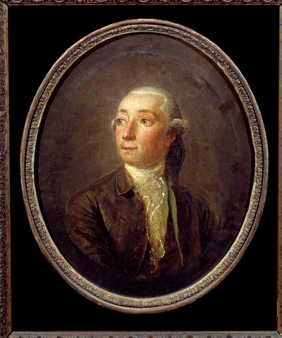 レスティフ・ドゥ・ラ・ブルトンヌ（1734-1806）フランスの作家の肖像。匿名の絵画。個人蔵。 作： Anonymous Anonymous