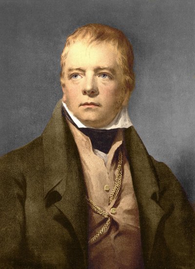 スコットランドの詩人、小説家、歴史家であるサー・ウォルター・スコット（1771-1832）の肖像。 作： Anonymous Anonymous