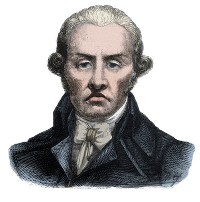 フランス革命の象徴的人物である廷臣スタニスラス・マリー・メイヤール（1763-1794）の肖像 - アルフォンス・ド・ラマルティーヌ（1790-1869）の「ジロンダンの歴史」に掲載されたエングレーヴィング 1865-1866年 - 個人蔵 作： Anonymous Anonymous
