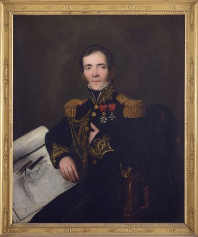 アンヌ・クレティアン・ルイ・ド・ヘル提督（1783-1864）の肖像、匿名 .油彩・キャンバス、1832年頃個人蔵 作： Anonymous Anonymous