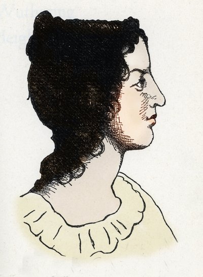 イギリスの作家エミリー・ブロンテ（1818-1848）の肖像 作： Anonymous Anonymous