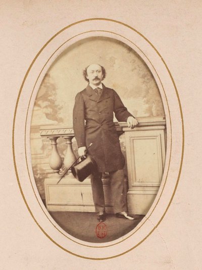 作曲家ルイジ・アルディーティ（1822-1903）の肖像、アノニマス 。アルブミン写真。個人蔵 作： Anonymous Anonymous