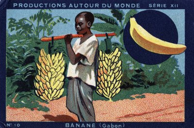 世界のプロダクション。ガボンのバナナ。"Joseph-Milliat Album "の1933年のクロモリ写真 作： Anonymous Anonymous