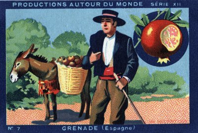 世界のプロダクション。スペインのグラナダ。"Joseph-Milliat Album "の1933年のクロモリ写真 作： Anonymous Anonymous