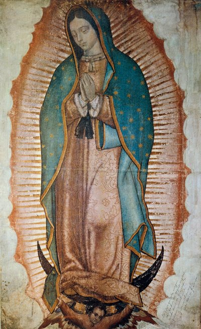 メキシコの守護聖人であるグアダルーペの聖母を表現したもの 版画 作： Anonymous Anonymous