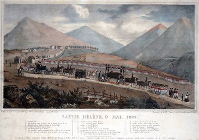 Saint Helena, 9th May 1821 - Anonymous - 1839 - カラーリトグラフ - 59,9x84 - Private Collection 作： Anonymous Anonymous