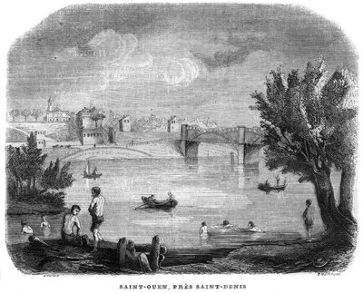 1858年、サン・ドニ（Saint-Denis）の近くにあるサン・ウエン（Saint-Ouen）。 作： Anonymous Anonymous