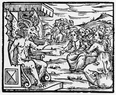 サタンが魔術師に声をかける - 魔女とその悪とその救済を扱った「Compendium Maleficarum」Francesco Maria Guazzo or Guaccio or Guaccius (15-16) 1608年 個人蔵 作： Anonymous Anonymous