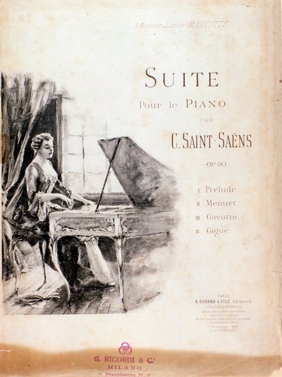 カミーユ・サン＝サーンスのピアノのための組曲（作品90）の楽譜 作： Anonymous Anonymous