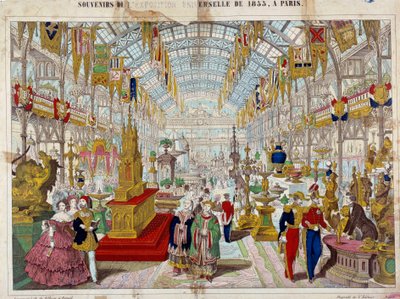 1855年のパリ万国博覧会の記念品 1855年頃のエングレービングパリ、カルナヴァレ美術館 作： Anonymous Anonymous