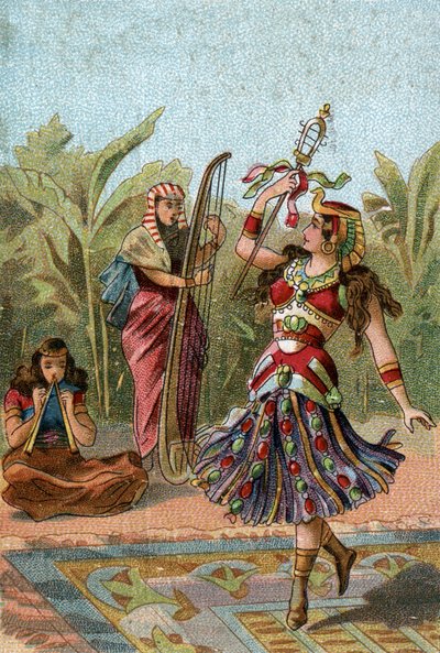 シアター・イン・ザ・エイジエジプトの踊り。ミミーダンスはエジプト人の間で名誉あるものでした。 作： Anonymous Anonymous