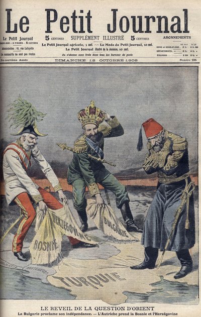 東洋の国々とバルカン半島の問題の復活、「Le Petit Journal」の表紙イラスト 作： Anonymous Anonymous