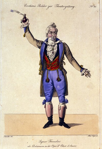 1832年5月12日、ミラノのカノビアーナ劇場で上演されたガエターノ・ドニゼッティ（1797-1848）のオペラ「L