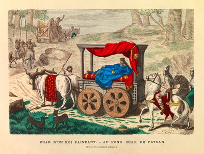 怠惰な王の戦車の底には農民の戦車が描かれている、彫刻 - 個人蔵 作： Anonymous Anonymous