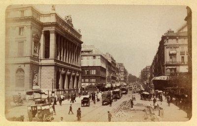 1885年から1890年頃のマルセイユの街とその周辺の様子。カネビエール通りとノアイユ通りのパースペクティブ、個人蔵 作： Anonymous Anonymous