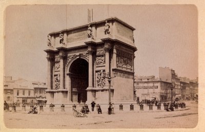 1885-1890年頃のマルセイユの街とその周辺：凱旋門 個人蔵 作： Anonymous Anonymous