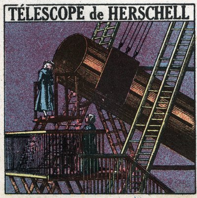 最初の光学機器。ウィリアム・ハーシェルの望遠鏡（Friedrich Wilhelm Herschel 作： Anonymous Anonymous