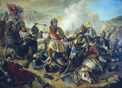 2月24日、パヴィアの戦いでフランス王フランシス1世を捕虜にした兵士フアン・デ・ウルビエタ（1553年没）。 作： Anonymous Anonymous
