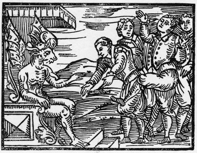 魔術師が悪魔に貢ぐ - 魔女とその悪とその救済についての「Compendium Maleficarum」 フランチェスコ・マリア・グアッツォまたはグアッチョまたはグアッチウス（15?16? 作： Anonymous Anonymous