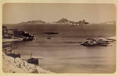 1885-1890年頃のマルセイユの町とその周辺：イフの城と島々 個人蔵 作： Anonymous Anonymous