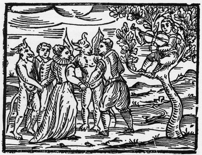 ヴァイオリンの音に合わせて踊る安息日の魔女たち - 魔女とその悪とその救済についての情報をまとめた「悪霊の大要」 フランチェスコ・マリア・グアッツォまたはグアッチョまたはグアッチウス（15 作： Anonymous Anonymous
