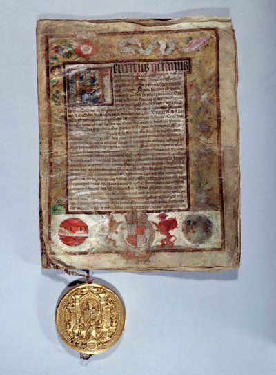 1527年8月、ヘンリー8世とフランス王フランソワ1世が皇帝シャルル5世に対抗するために結んだ同盟、アミアン条約（パリ、国立公文書館 作： Anonymous Anonymous