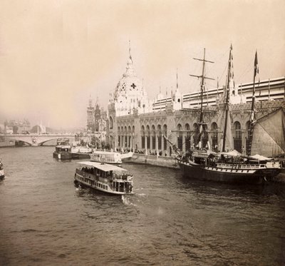 1900年の万国博覧会 - パリの万国博覧会。陸海空軍の宮殿 - 個人蔵 作： Anonymous Anonymous