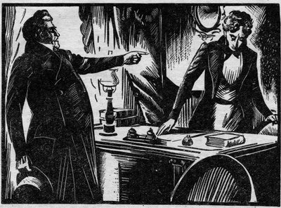 様々な事実：1863年に愛人を毒殺したエドモン・クーティ・ラポンメレが逮捕され、ヘロー裁判所で裁判が行われたこと。図版は1931年の "Le petit journal illustrious "より引用。 作： Anonymous Anonymous