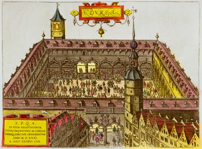 1531年に設立されたアントワープ証券取引所の眺め（プリヴェ・コレクション 作： Anonymous Anonymous