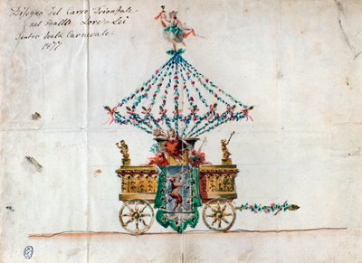 カタラーニのオペラ「ローレライ」（1877年）の勝利の馬車の様子 作： Anonymous Anonymous