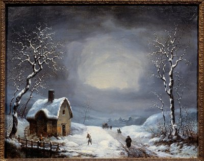 冬の風景 無名の絵画19世紀 個人蔵 作： Anonymous Anonymous